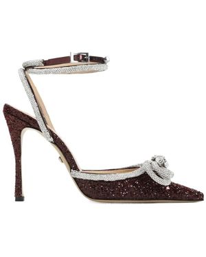 Mach & Mach Slingback High-Heeled Sandals - White