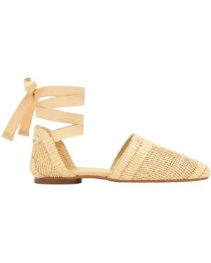 Castañer Tie Woven Espadrilles - Metallic