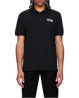 Versace Jeans Couture Couture Logo Print Polo - Black