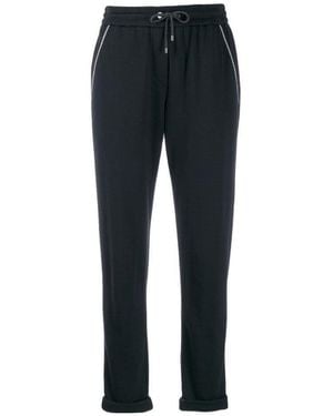 Brunello Cucinelli Jersey Tapered Sweatpants - Black
