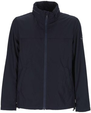 Ecoalf Beni High-Neck Zip-Up Jacket - Blue