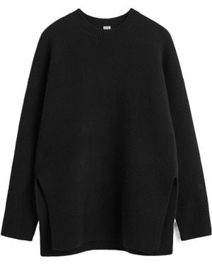 TOTEME Double-Knit Sweater - Black