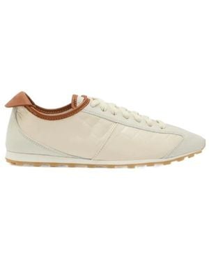 Jacquemus Les Tennis Textured Leather Sneakers - White