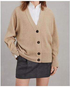 Brunello Cucinelli Cashmere Cardigan - Natural