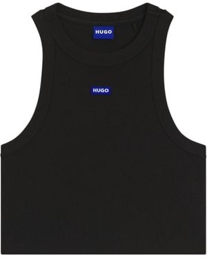 BOSS Solid Colour Tank Top - Black