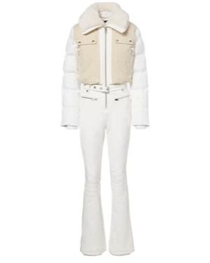 Fusalp Karei Corduroy-Trimmed Ski Suit - White