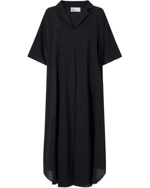 Lisa Marie Fernandez Lightweight Cotton Panelled Dress - Black