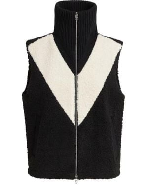 Varley High-Necked Zip-Up Vest - Black