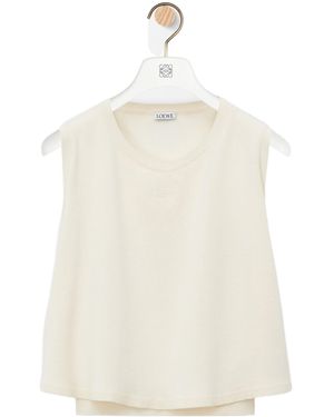 Loewe Sleeveless Jumper - White