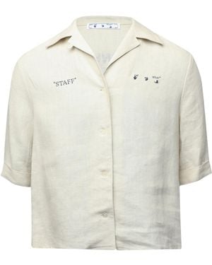 Off-White c/o Virgil Abloh Simple Long-Sleeve Shirt - White