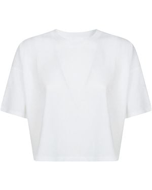 Dondup Boxy Cropped T-Shirt - White
