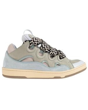 Lanvin Lace-Up Sneakers - Gray