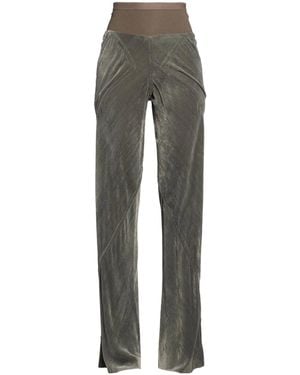 Rick Owens Solid Color Flared Pants - Gray