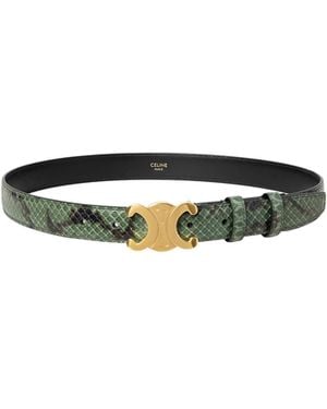Celine Triomphe Belt 25 - White