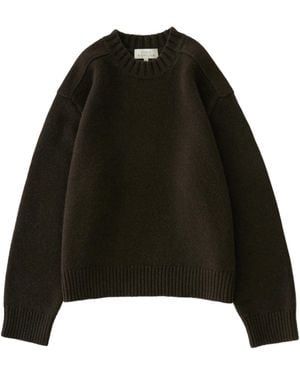 Studio Nicholson Long-Sleeve Knit Top - Black
