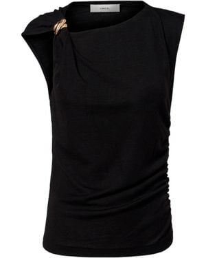 Vince Wool-Blend Top - Black