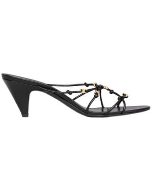 Celine Uptown Heeled Mule - White