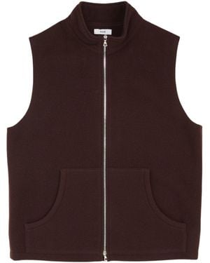 Rier Wool Vest - Brown