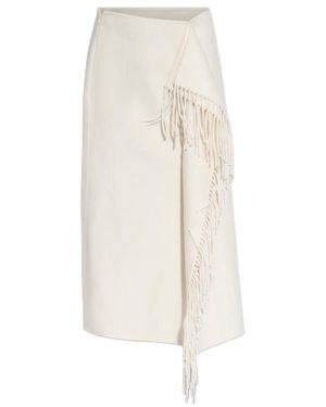 Rohe Fringed Wrap Skirt - White