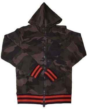 Hydrogen Camouflage With Hat Casual Jacket - Black