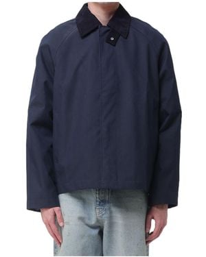 sunflower Long-Sleeved Casual Jacket - Blue