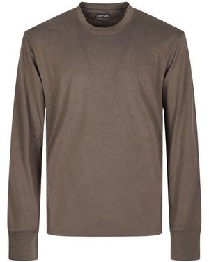 Tom Ford Long-Sleeve T-Shirt - Brown