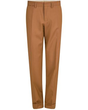 Dries Van Noten Casual Trousers With Belt Loops - Brown