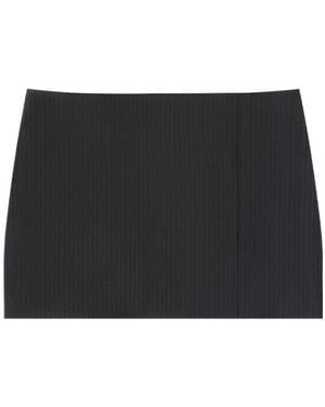 Givenchy Mini Striped Skirt - Black