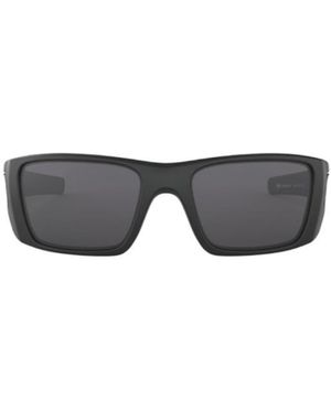 Oakley Logo-Plaque Sunglasses - Gray