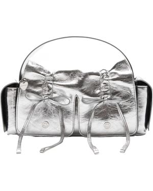 Acne Studios Multi-Pocket Metallic Leather Bag - Multicolor