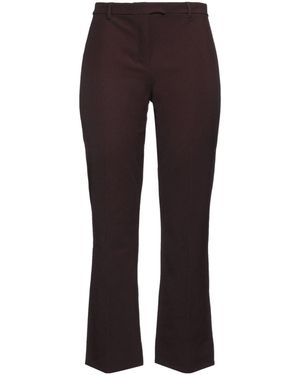 Max Mara High-Waisted Dark Bootcut Trousers - Purple