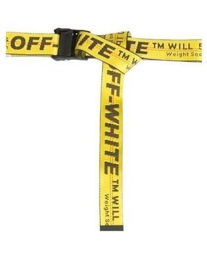 Off-White c/o Virgil Abloh Logo-Tape Adjustable-Fit Belt - Yellow