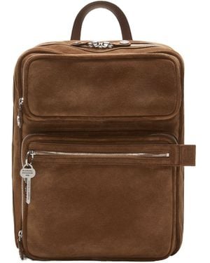 Acne Studios Camero Gym Suede Backpack - Brown