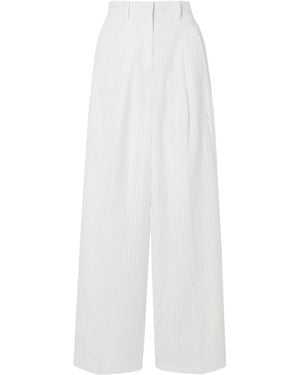 Theory Double Pleat Trousers - White