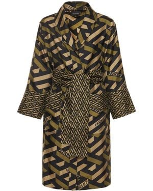 Versace Long-Sleeved Nightgown - Multicolour