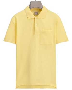 Dior Polo Shirt With Embroidery, Relaxed Fit - Yellow