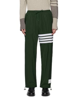 Thom Browne Logo-Patch Track Trousers - Green