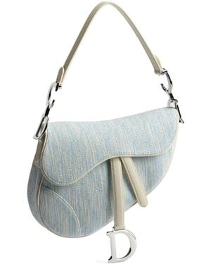 Dior Saddle Bag With Strap - White