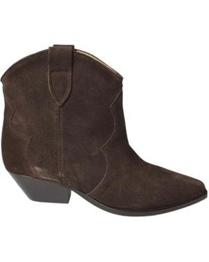 Isabel Marant Dewina Pointed Toe Anckle Boots - Brown