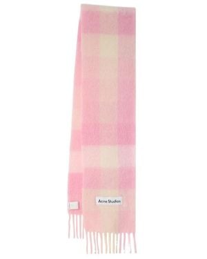 Acne Studios Vally Soft Alpaca Blend Scarf - Pink
