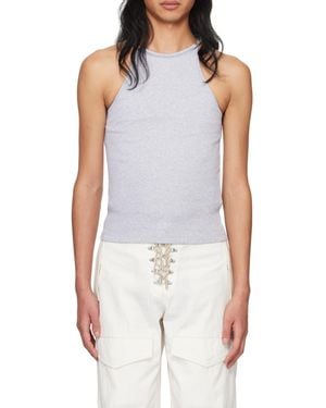Dion Lee Barball Halterneck Tank Top - Blue