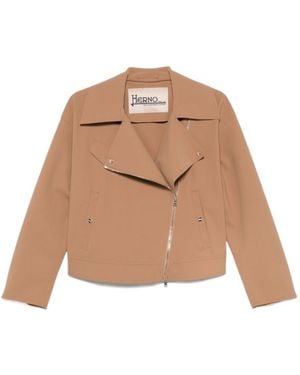 Herno Chic Camel Jacket For - Natural