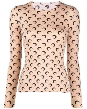 Marine Serre Printed Crew-Neck T-Shirt - Multicolour