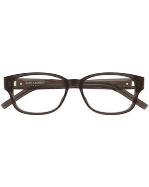 Saint Laurent Eyewear Rectangle Frame Glasses - White