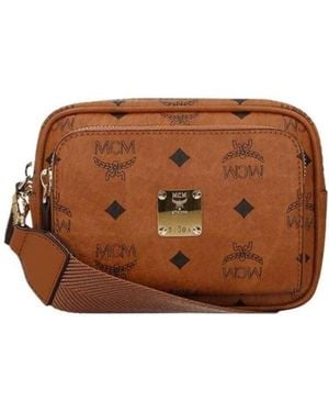 MCM Visetos Crossbody Bag - Brown