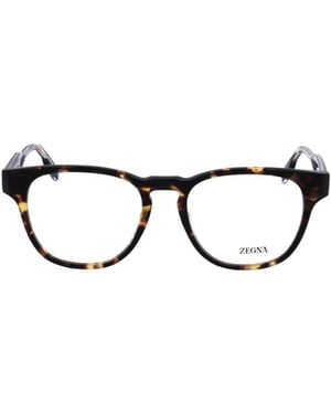 ZEGNA Round Frame Glasses - Metallic