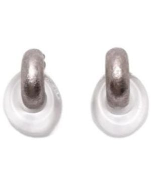 Monies Havana Interlocking Hoop Earrings - White