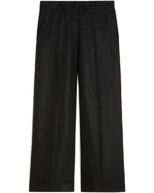 Weekend by Maxmara Button Tailored Trousers - Black