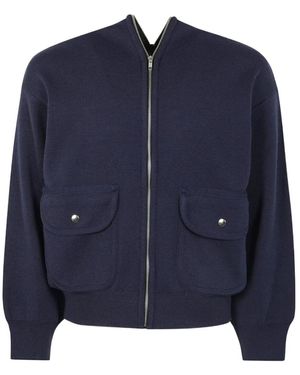 Magliano Gerri Wool Blend Bomber Jacket - Blue