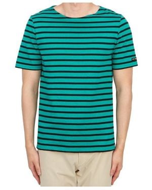 Saint James Striped T-Shirt - Green